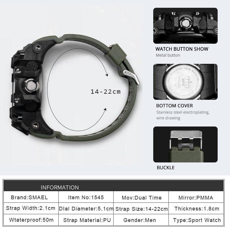 Men’s Military Tactical Watch // Durable Outdoor Build

Men’s Army-Inspired Wristwatch // Tough Everyday Wear

Men’s Combat Style Watch // Rugged Performance Design

Men’s Field Military Watch // Outdoor Ready Timepiece

Men’s Tactical Outdoor Watch // Heavy-Duty Construction

Men’s Rugged Military Watch // Adventure Ready Style

Men’s Army Field Watch // Reliable Outdoor Performance

Men’s Outdoor Tactical Wristwatch // Strong Utility Design

Men’s Classic Military Watch // Tough &amp; Timeless Build

Men’s Su
