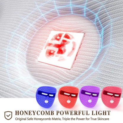 LED Face Mask Facial Care Tool, Light Therapy Mask For Face Skincare