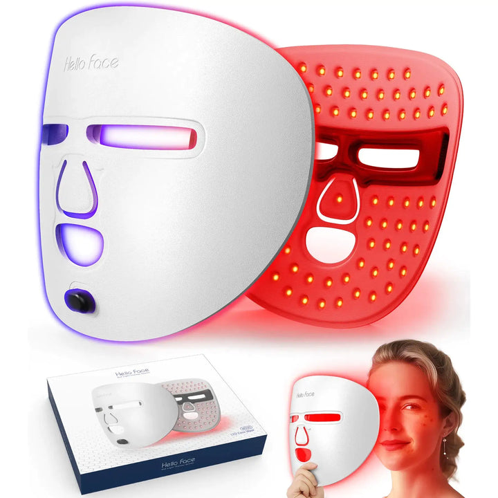 LED Face Mask Facial Care Tool, Light Therapy Mask For Face Skincare